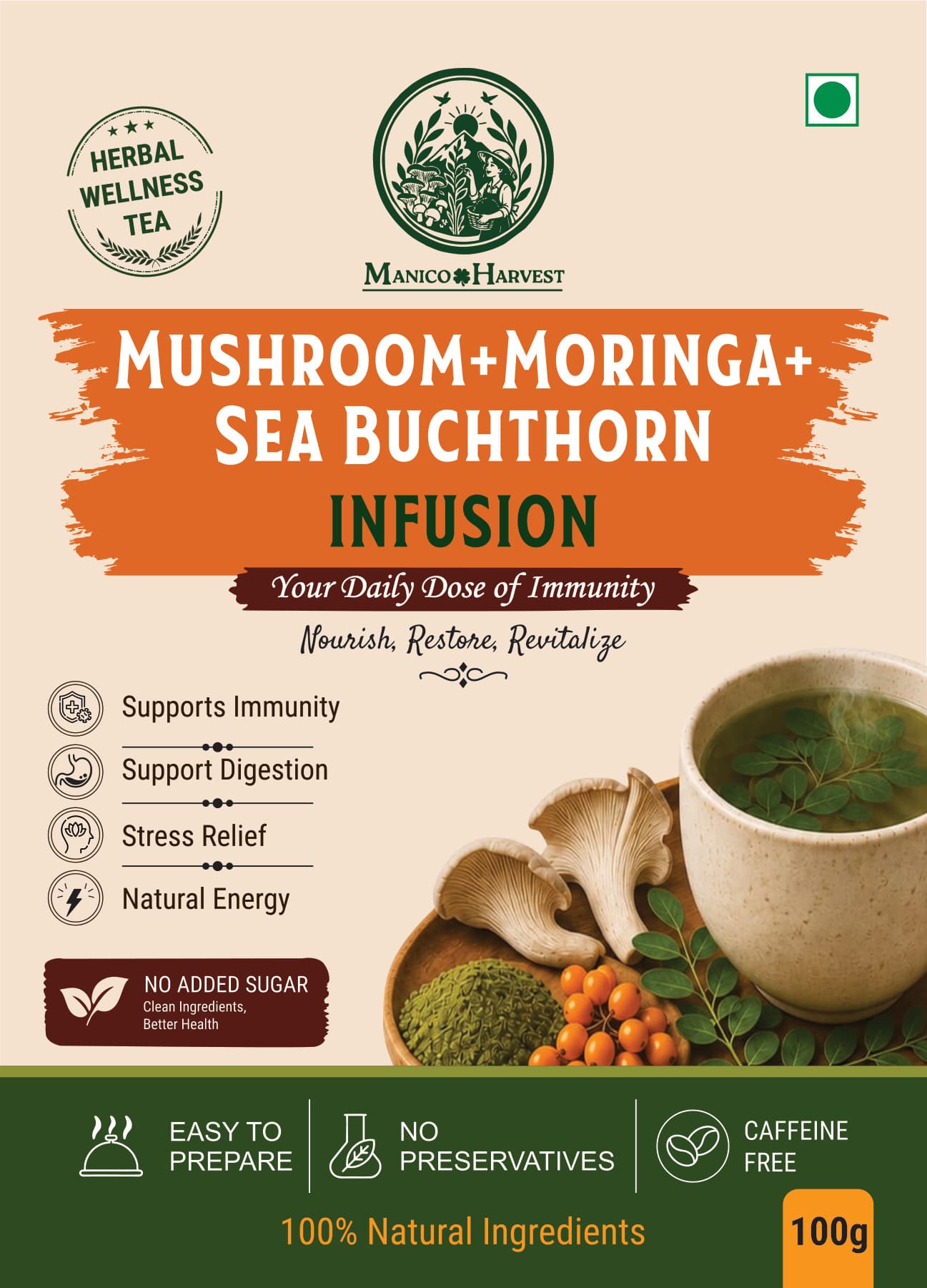 Mushroom Moringa Infusion